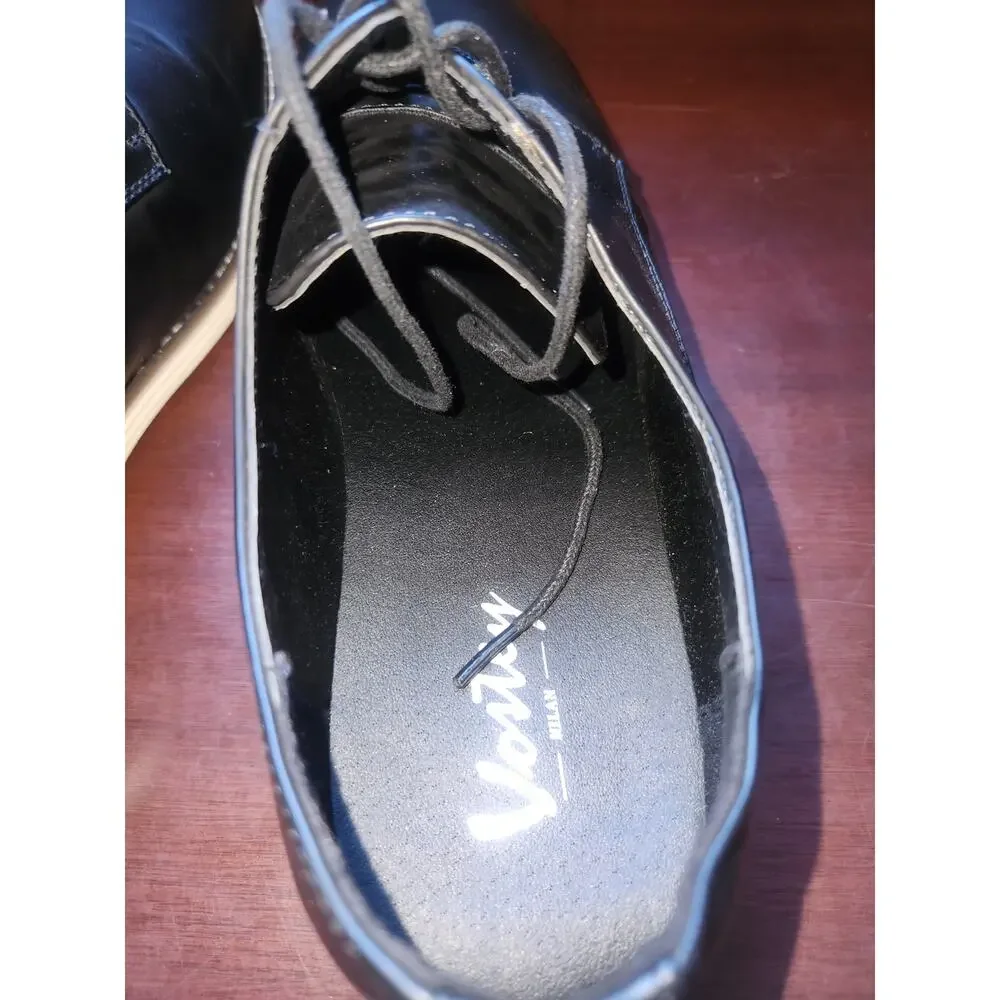 Vostey Milan Black Oxford Dress Shoes Men's Size 13 New With Tags